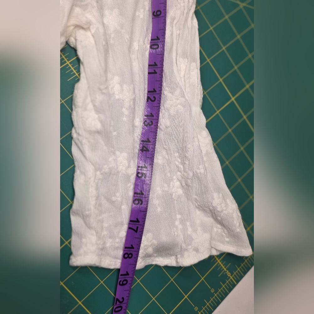 White Cold-Shoulder Top - Picture 13 of 14